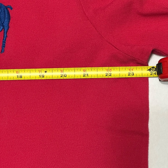 NWT Vintage Men's Polo Ralph Lauren Big Pony Fucsia Custom Fit Size XL - Picture 5 of 9